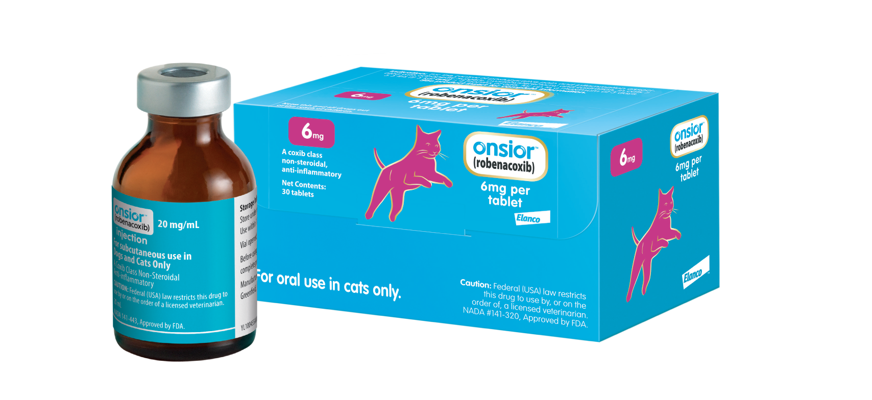 ONSIOR® for Cats Treat postoperative pain
